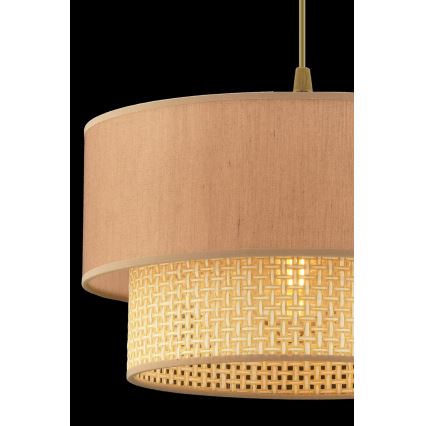 Hängeleuchte mit Kabel ECHO 1xE27/60W/230V beige