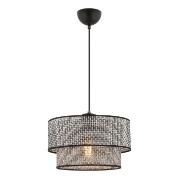 Hängeleuchte mit Kabel ECHO 1xE27/60W/230V grau/schwarz