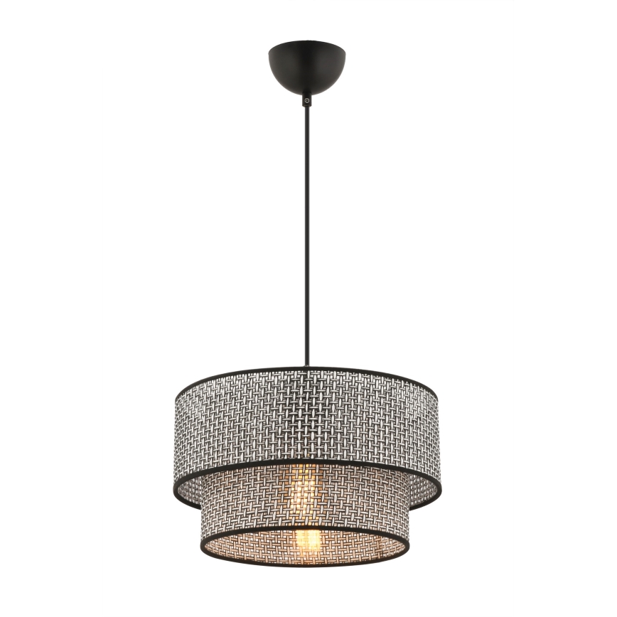 Hängeleuchte mit Kabel ECHO 1xE27/60W/230V grau/schwarz