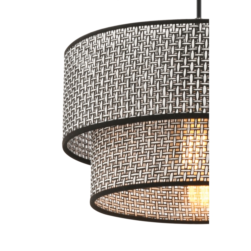 Hängeleuchte mit Kabel ECHO 1xE27/60W/230V grau/schwarz