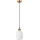 Hängeleuchte mit Kabel HECTOR 1xE27/15W/230V weiß/messing Ø 14 cm