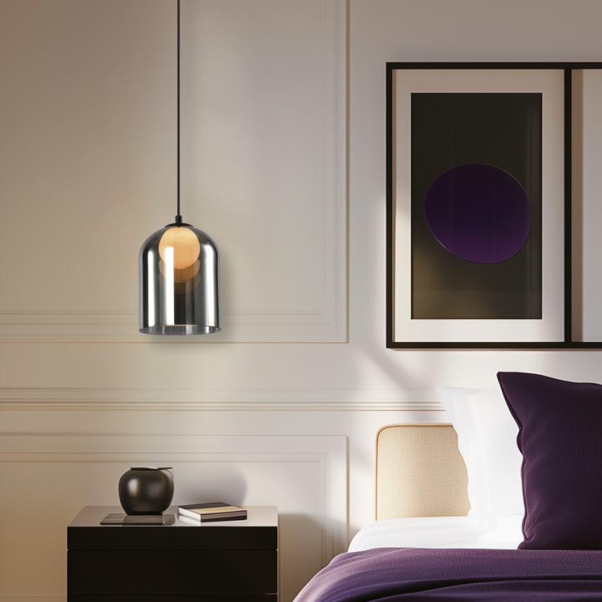 Hängeleuchte mit Kabel KLEA 1xG9/15W/230V rauchschwarz