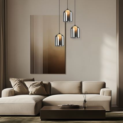 Hängeleuchte mit Kabel KLEA 1xG9/15W/230V rauchschwarz