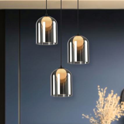 Hängeleuchte mit Kabel KLEA 1xG9/15W/230V rauchschwarz