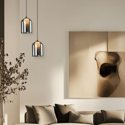 Hängeleuchte mit Kabel KLEA 1xG9/15W/230V rauchschwarz