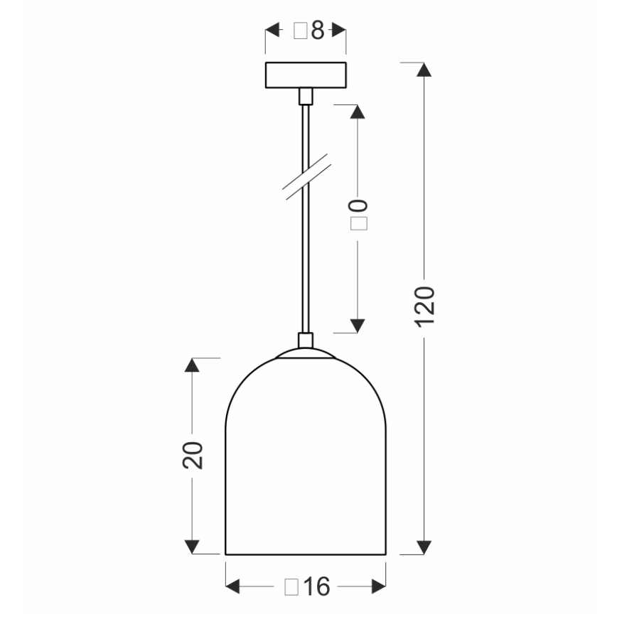 Hängeleuchte mit Kabel KLEA 1xG9/15W/230V rauchschwarz