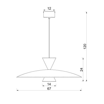 Hängeleuchte mit Kabel MISTIC 1xGX53/15W/230V cremefarben