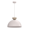 Hängeleuchte mit Kabel NEVIS 1xE27/15W/230V Ø 38 cm cremefarben