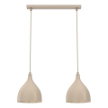 Hängeleuchte mit Kabel NOAK CLASSIC 2xE27/15W/230V beige