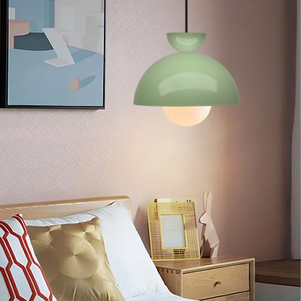 Hängeleuchte mit Kabel SALVA 1xE27/15W/230V grün