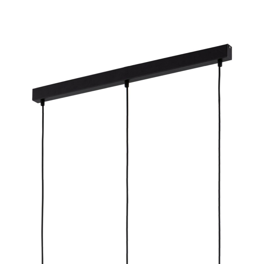 Hängeleuchte mit Kabel SEBO 3xE27/15W/230V schwarz/rauchiges Beige