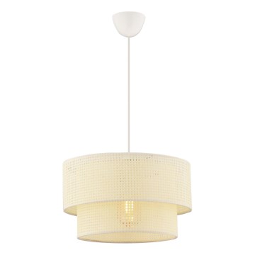 Hängeleuchte mit Kabelaufhängung ECHO, 1xE27/60W/230V, cremefarben