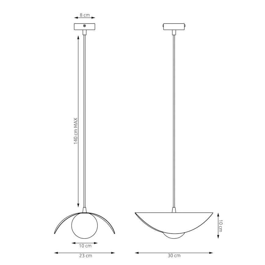 Hängeleuchte mit Kabelaufhängung RITUAL 1xG9/8W/230V Beige