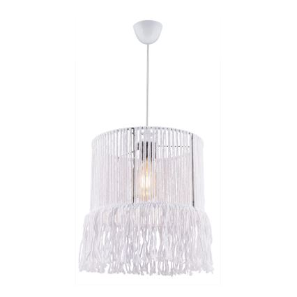 Hängeleuchte mit Makramee-Kordel NESS MACRAME 1xE27/40W/230V weiß