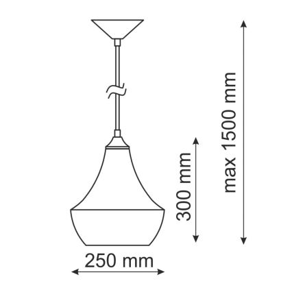 Hängeleuchte MODERN E27/60W weiss