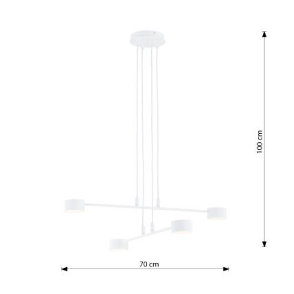 Hängeleuchte MODUS 4xGX53/10W/230V weiß