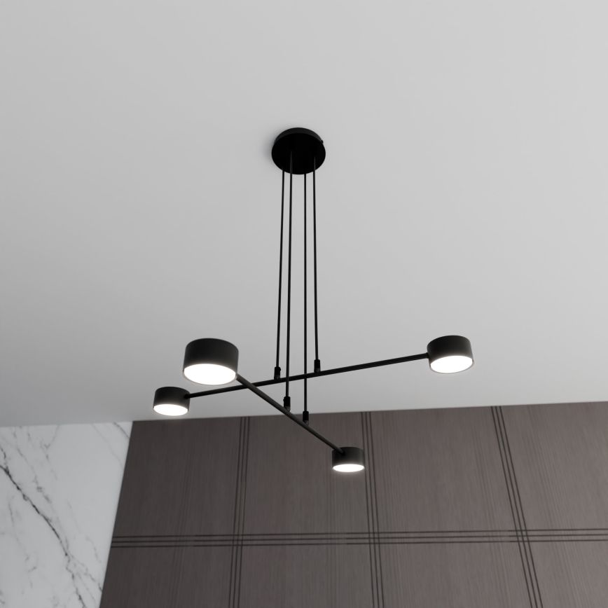 Hängeleuchte MODUS 4xGX53/12W/230V schwarz