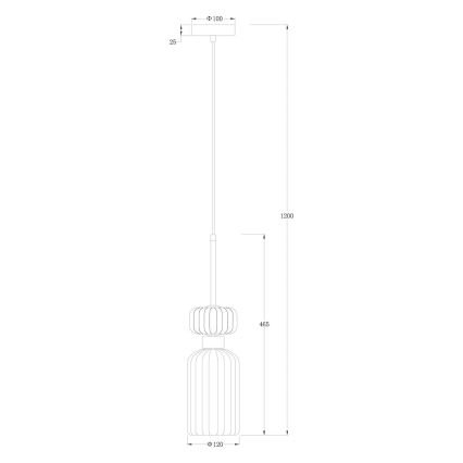 Hängeleuchte MOLLY 1xE14/40W/230V d 12 cm golden/grün/rosa