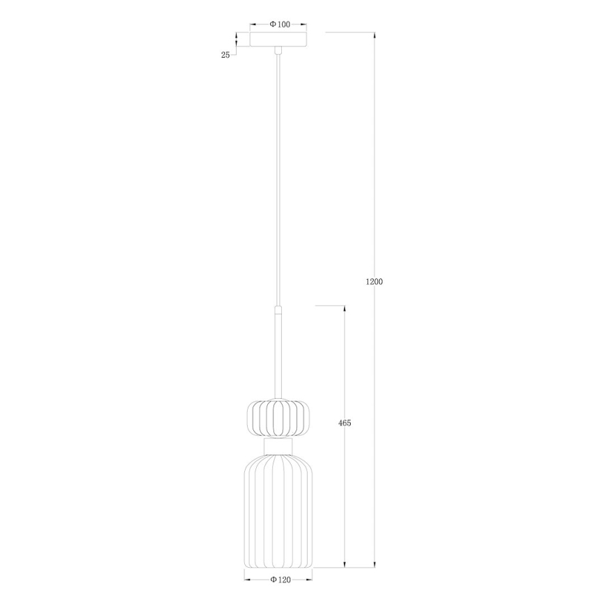 Hängeleuchte MOLLY 1xE14/40W/230V d 12 cm golden/grün/rosa