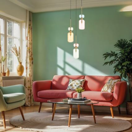 Hängeleuchte MOLLY 3xE14/40W/230V d 38 cm bunt