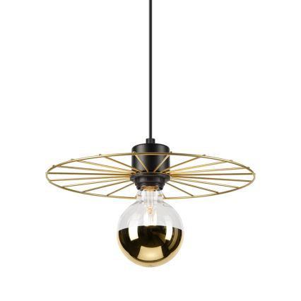 Hängeleuchte MONTANA 1xE27/15W/230V d 30 cm golden/schwarz