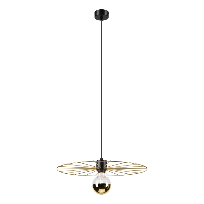 Hängeleuchte MONTANA 1xE27/15W/230V d 45 cm golden/schwarz