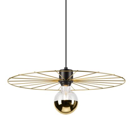 Hängeleuchte MONTANA 1xE27/15W/230V d 45 cm golden/schwarz