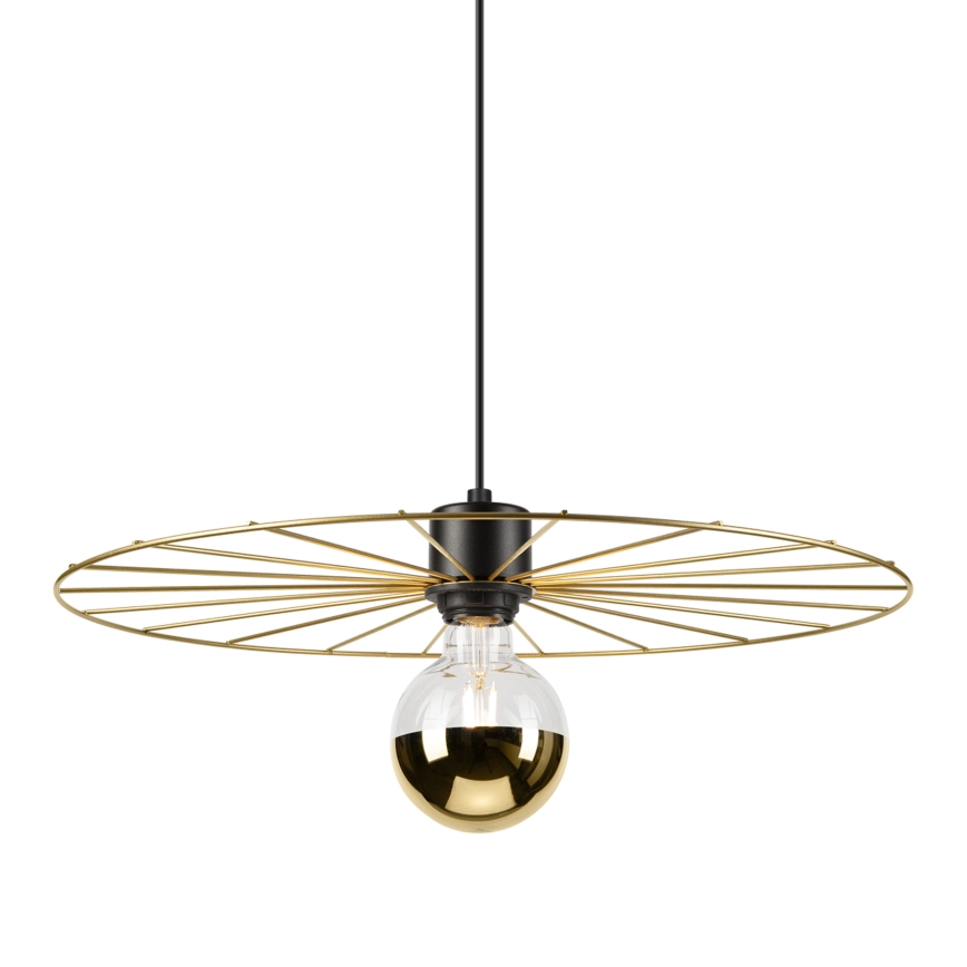 Hängeleuchte MONTANA 1xE27/15W/230V d 45 cm golden/schwarz