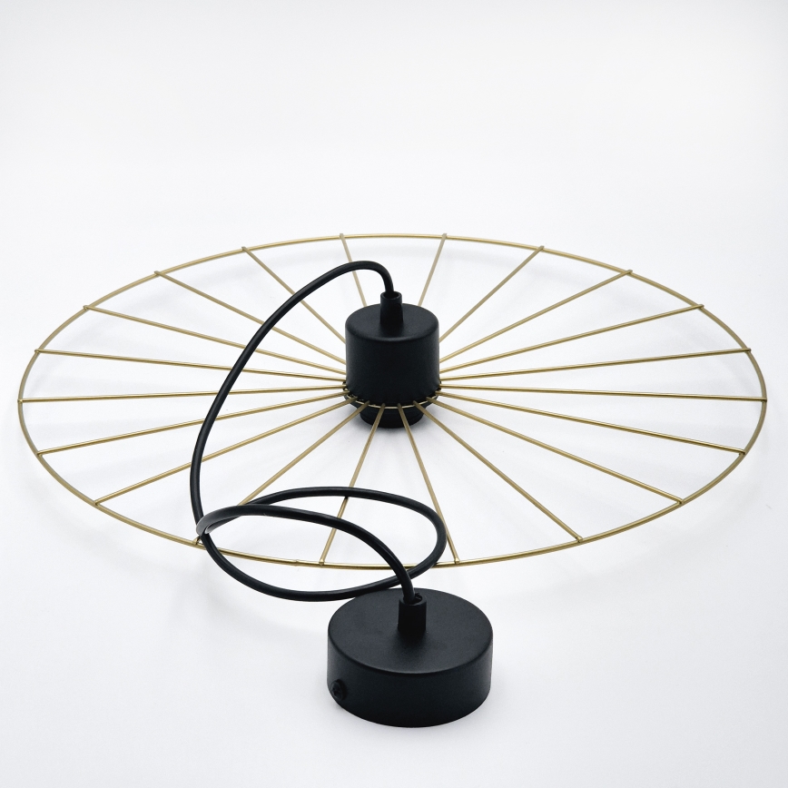 Hängeleuchte MONTANA 1xE27/15W/230V d 45 cm golden/schwarz