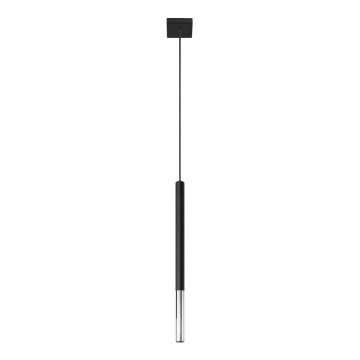 Hängeleuchte MOSAIC 1xG9/12W/230V schwarz/glänzendes Chrom