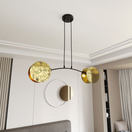 Hängeleuchte MOTIF 2xE14/10W/230V golden