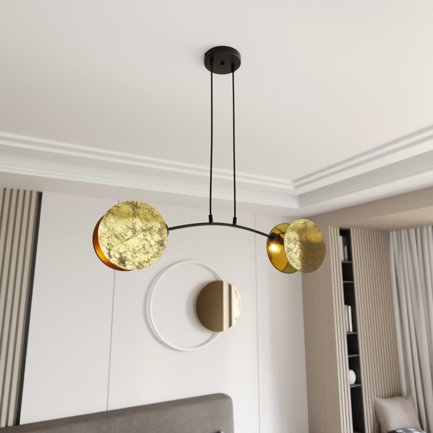 Hängeleuchte MOTIF 2xE14/10W/230V golden
