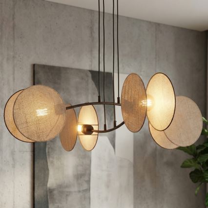 Hängeleuchte MOTIF 4xE14/10W/230V beige
