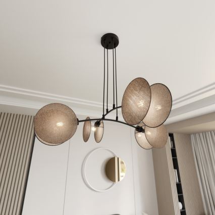Hängeleuchte MOTIF 4xE14/10W/230V beige
