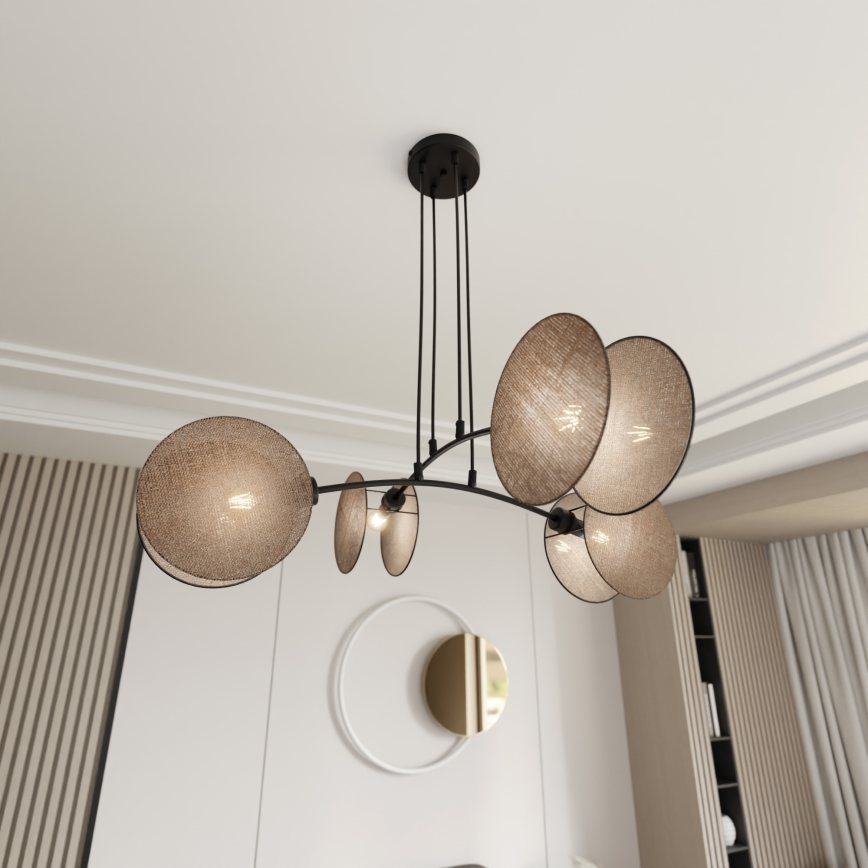 Hängeleuchte MOTIF 4xE14/10W/230V beige