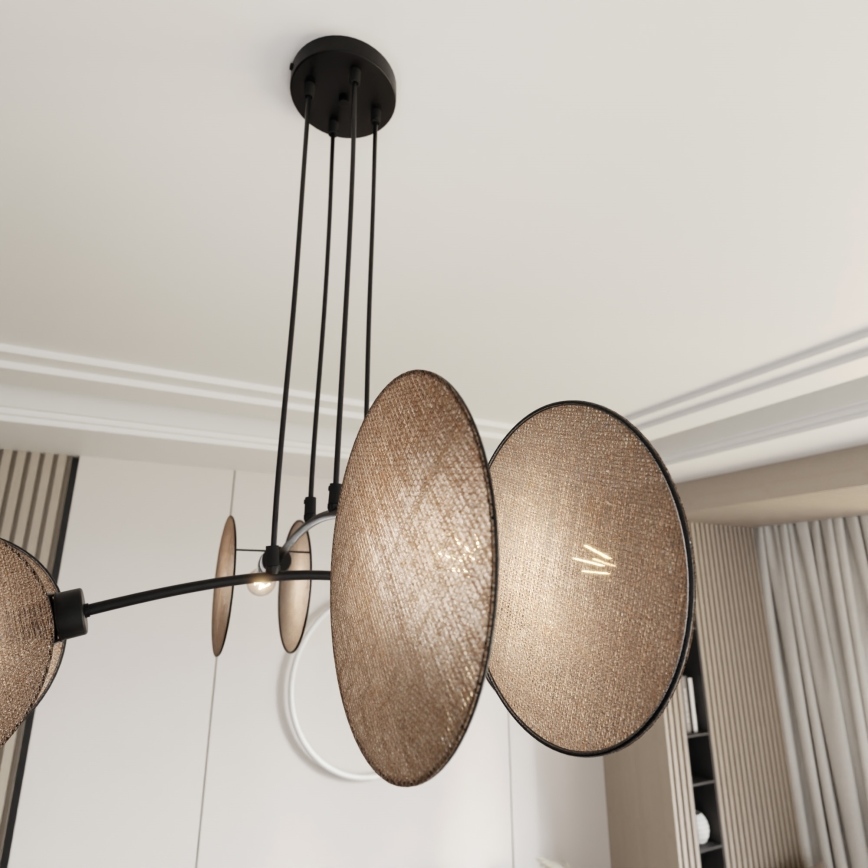Hängeleuchte MOTIF 4xE14/10W/230V beige