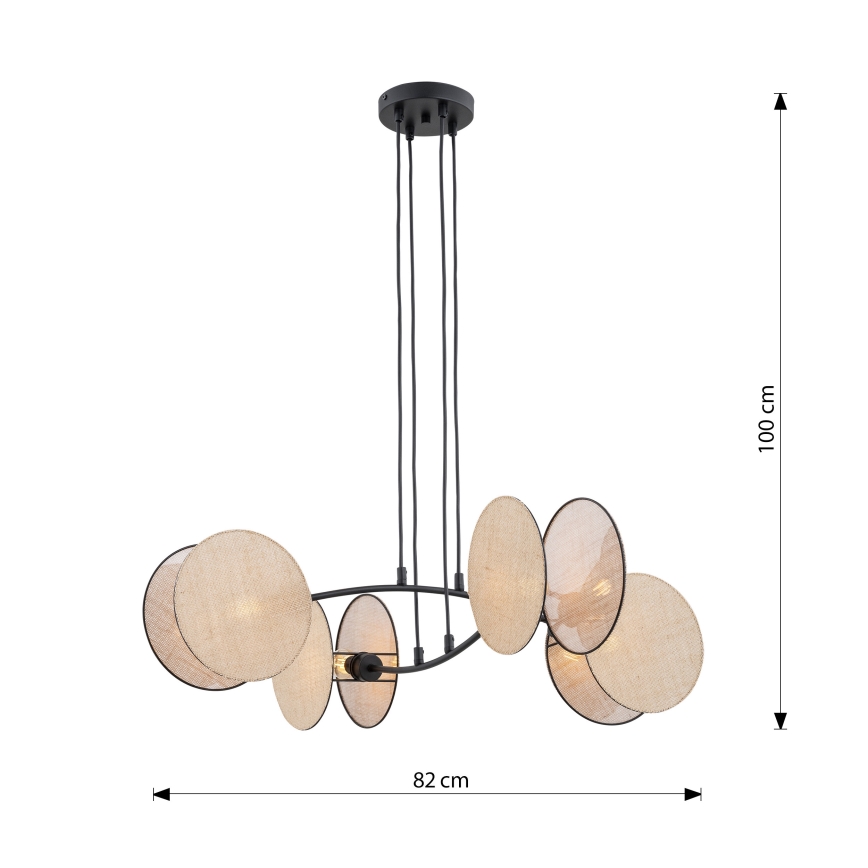 Hängeleuchte MOTIF 4xE14/10W/230V beige