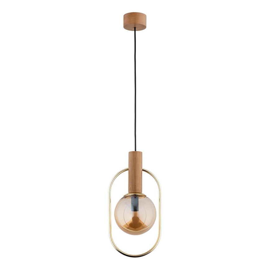 Hängeleuchte MUFI 1xE14/10W/230V golden/beige