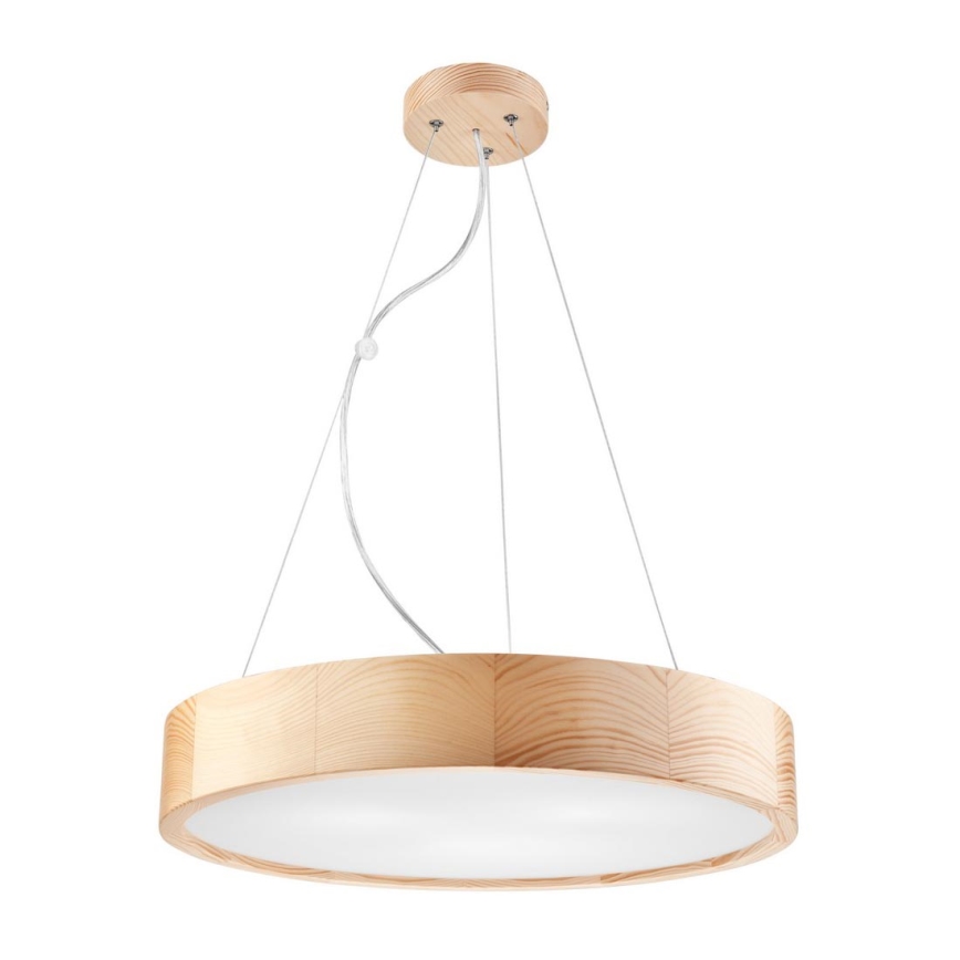 Hängeleuchte NATURAL 3xE27/60W/230V ø 47 cm Kiefer
