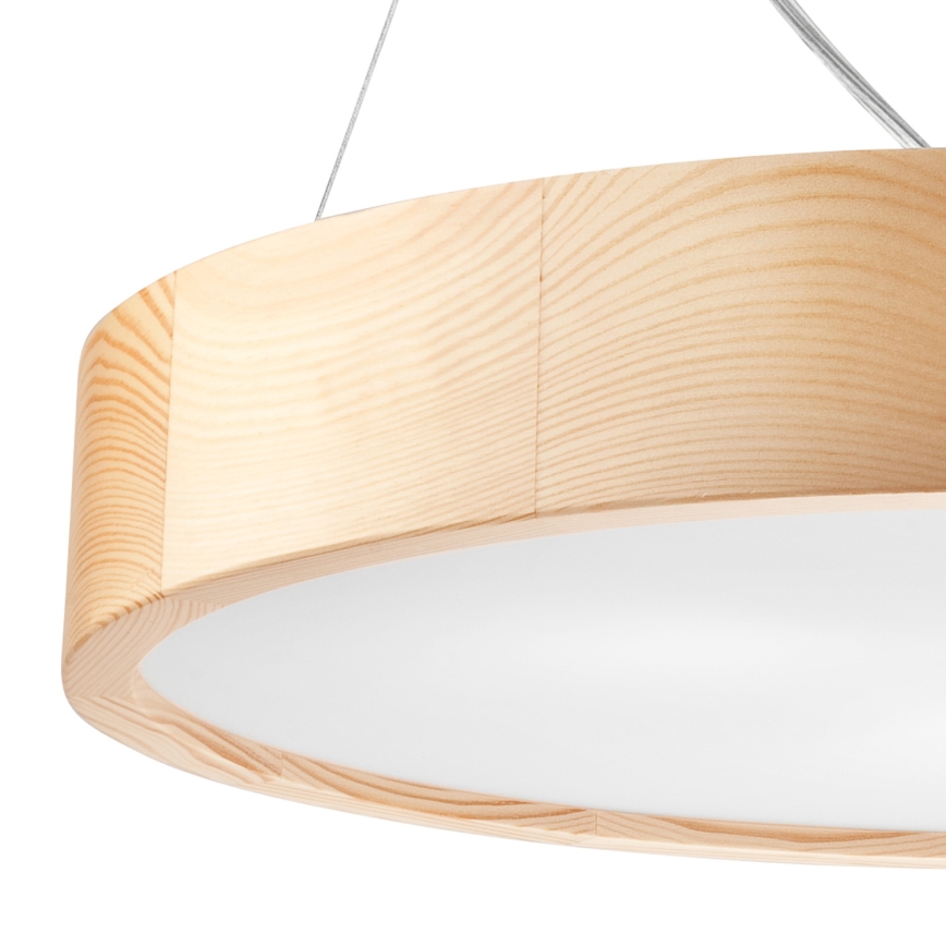 Hängeleuchte NATURAL 3xE27/60W/230V ø 47 cm Kiefer