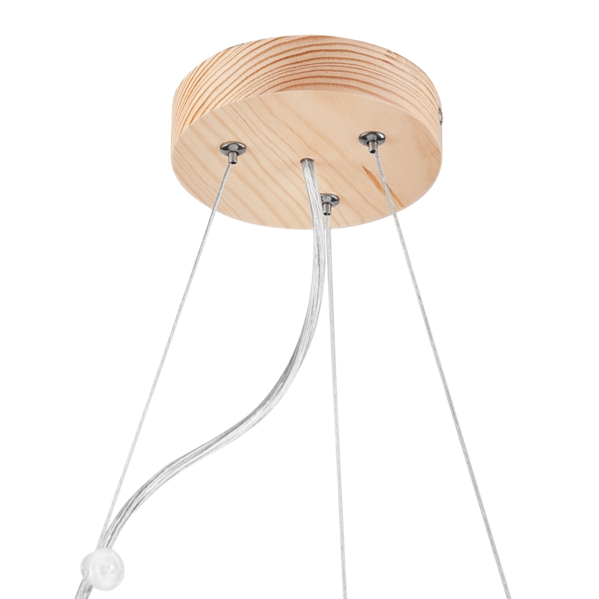 Hängeleuchte NATURAL 3xE27/60W/230V ø 47 cm Kiefer