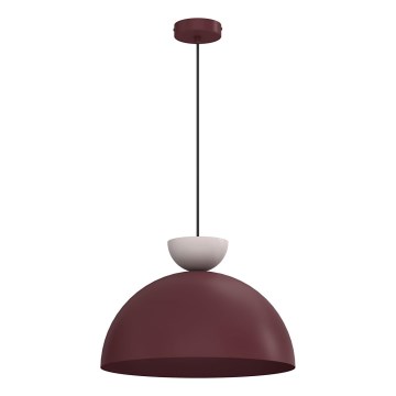 Hängeleuchte NEVIS 1xE27/15W/230V Ø 38 cm burgunderrot