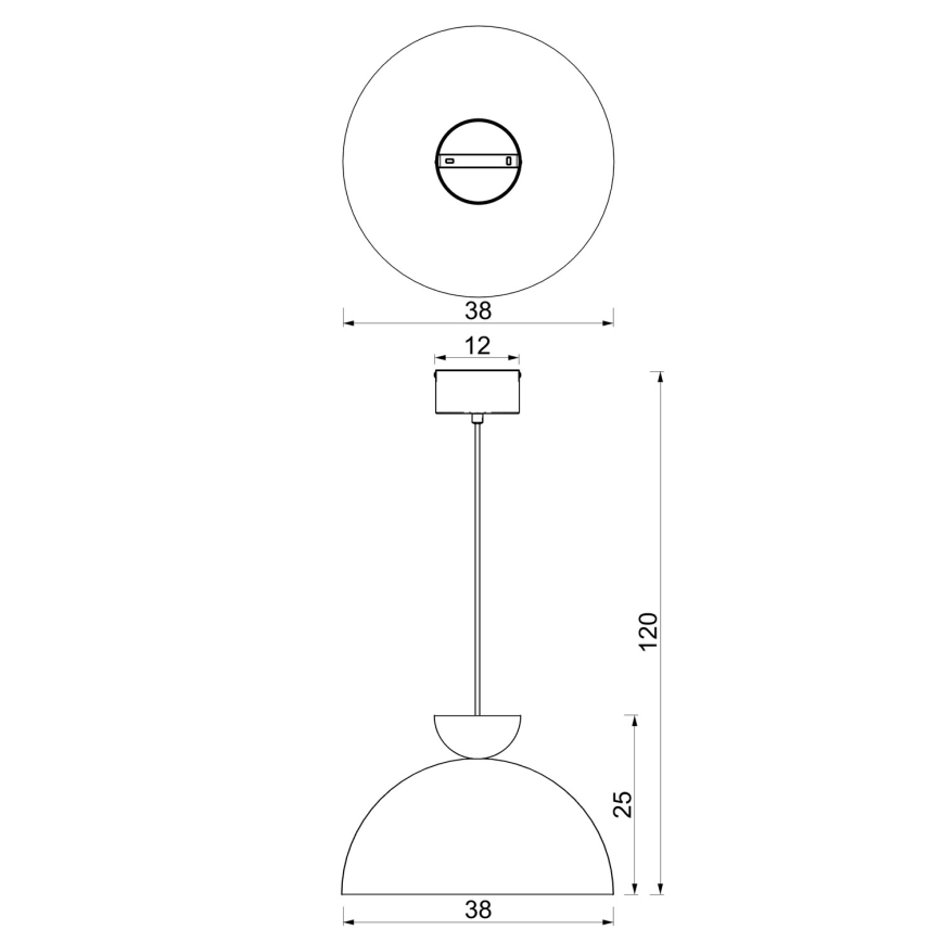 Hängeleuchte NEVIS 1xE27/15W/230V Ø 38 cm burgunderrot
