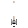 Hängeleuchte NIKI 1xE14/10W/230V schwarz/beige