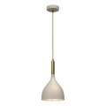 Hängeleuchte NOAK 1xE27/15W/230V beige/golden