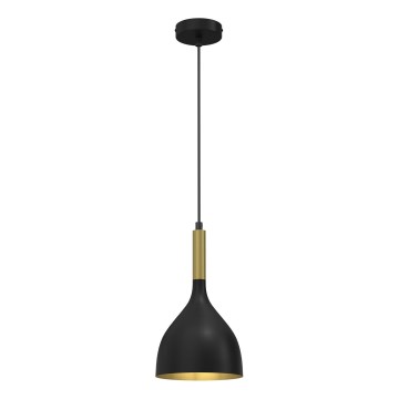 Hängeleuchte NOAK 1xE27/15W/230V schwarz/golden