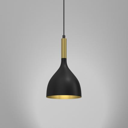Hängeleuchte NOAK 1xE27/15W/230V schwarz/golden