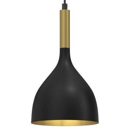 Hängeleuchte NOAK 1xE27/15W/230V schwarz/golden