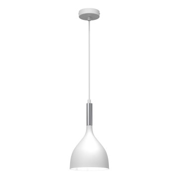 Hängeleuchte NOAK 1xE27/15W/230V weiß/glänzendes Chrom