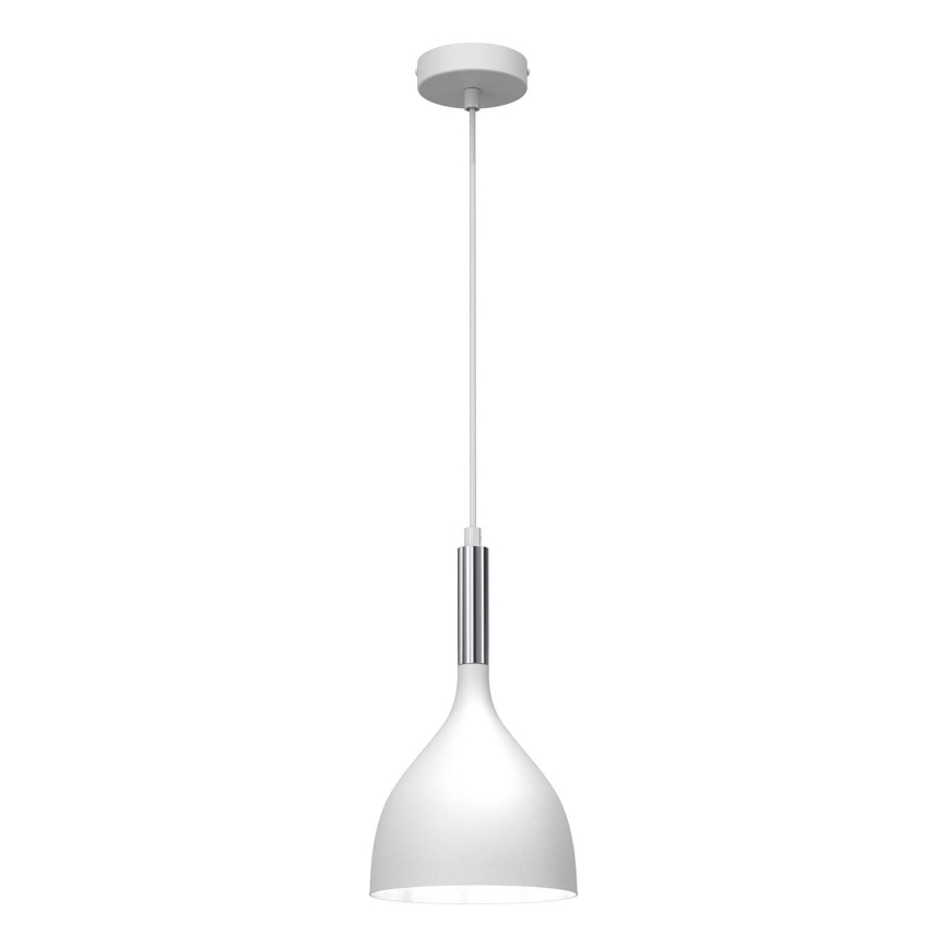 Hängeleuchte NOAK 1xE27/15W/230V weiß/glänzendes Chrom